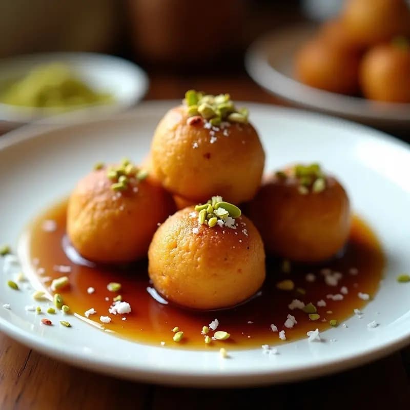 Lokma Turca con Sirope de Dátiles: Bolitas Dulces Fritas Veganizadas