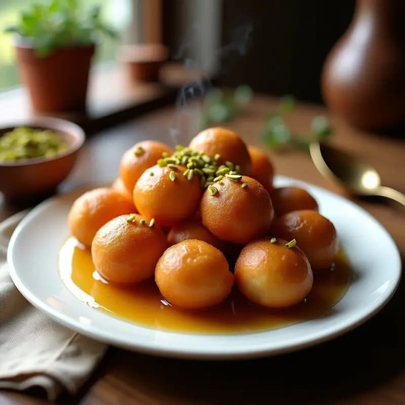 Lokma Turca con Miel y Canela: Buñuelos Esponjosos Fritos o al Horno