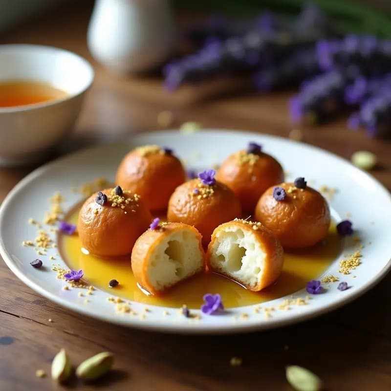 Lokma Turca Bañada en Miel de Lavanda: Aperitivo Dulce y Crujiente en 15 Minutos