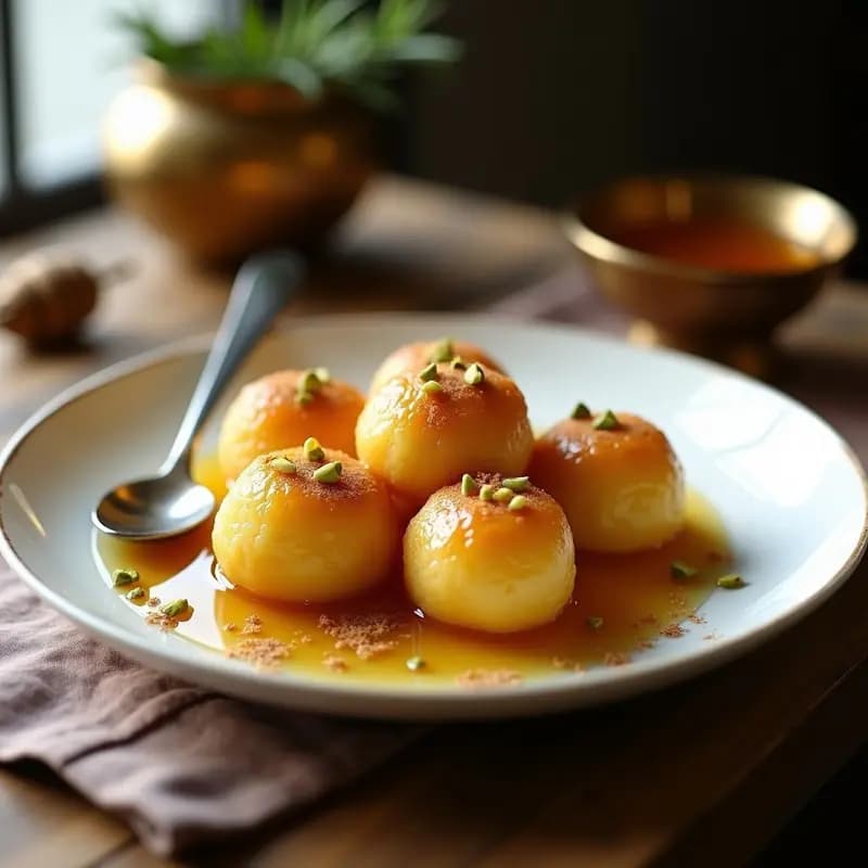 Lokma Turca de Semola y Miel: Postre Esponjoso Sin Horno