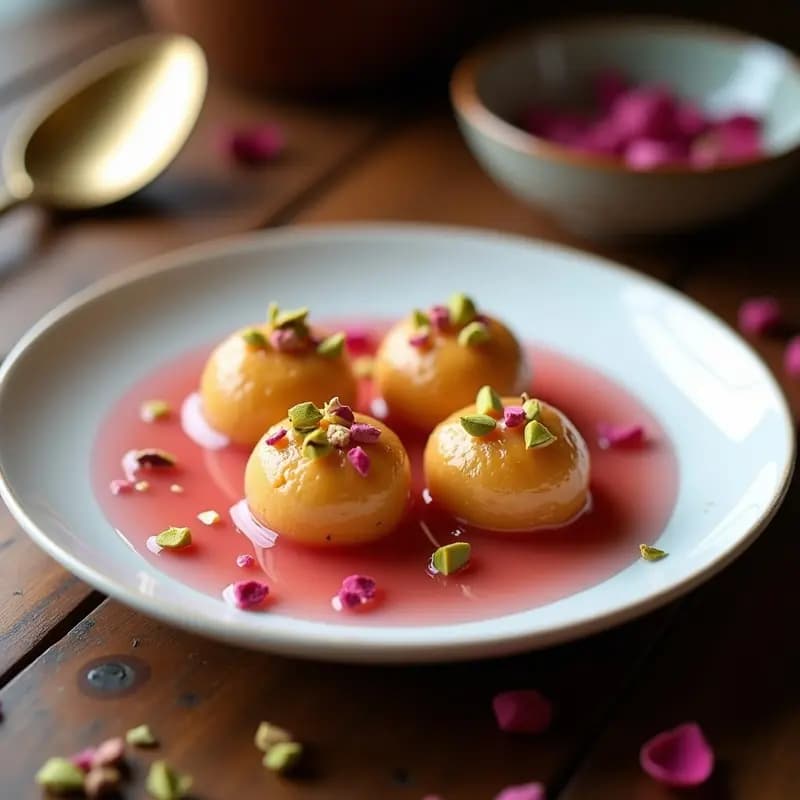 Lokma Turca con Sirope de Rosa: Postre de Bolas Fritas Sin Gluten