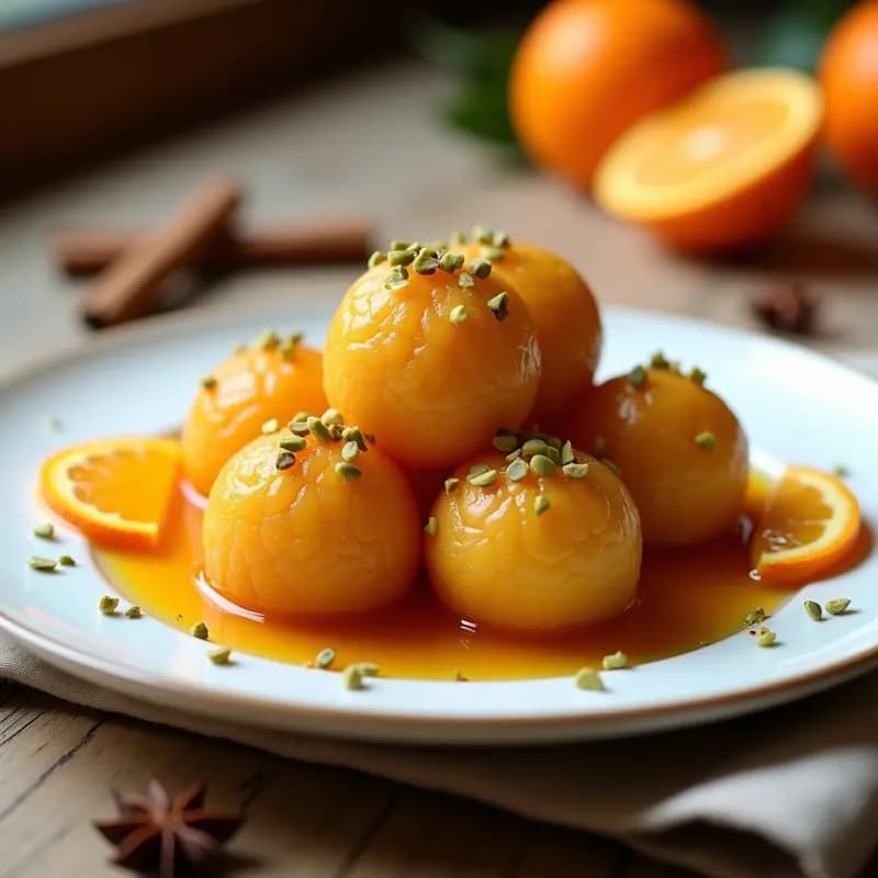 Lokma Turco con Sirope de Naranja: Postre Frito Sin Gluten y Esponjoso