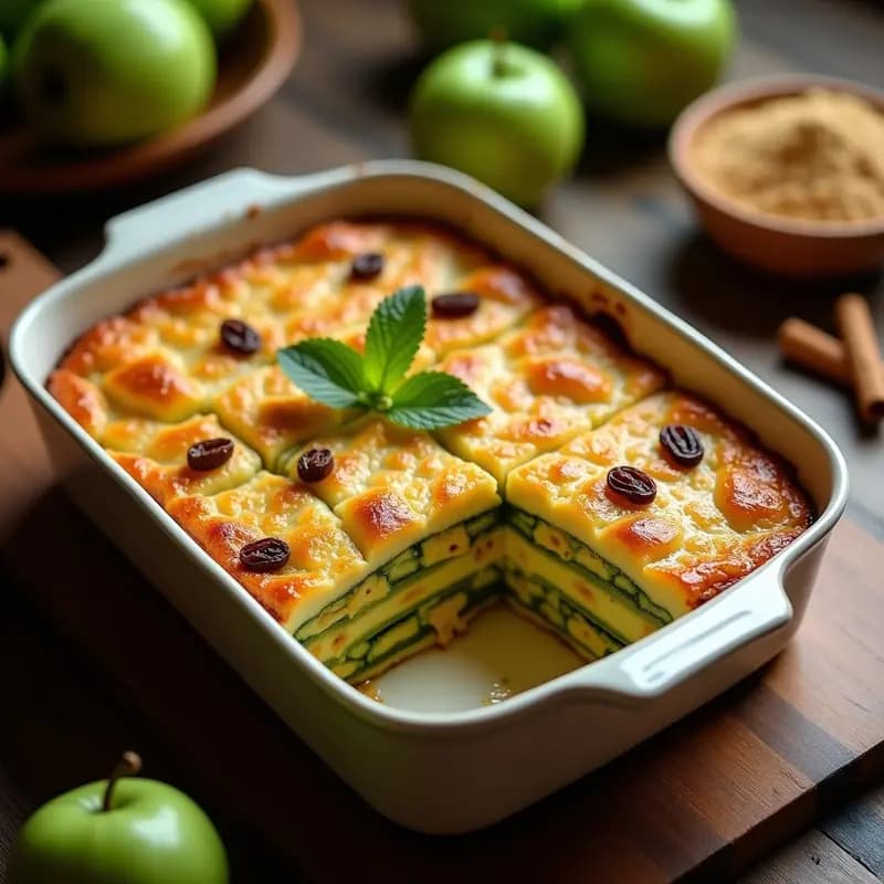 Lokshen Kugel Judío con Fideos de Calabacín: Receta Tradicional Low-Carb en Horno