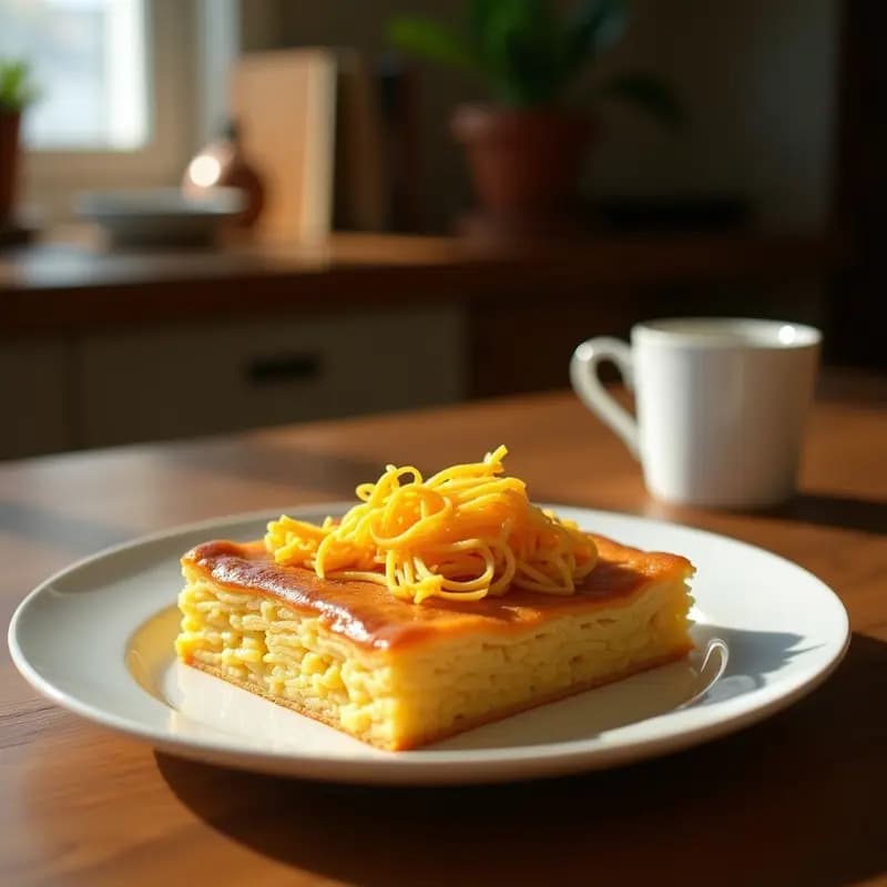 Lokshen Kugel Judy: Pastel de Fideos y Manzana Judío para Rosh Hashaná