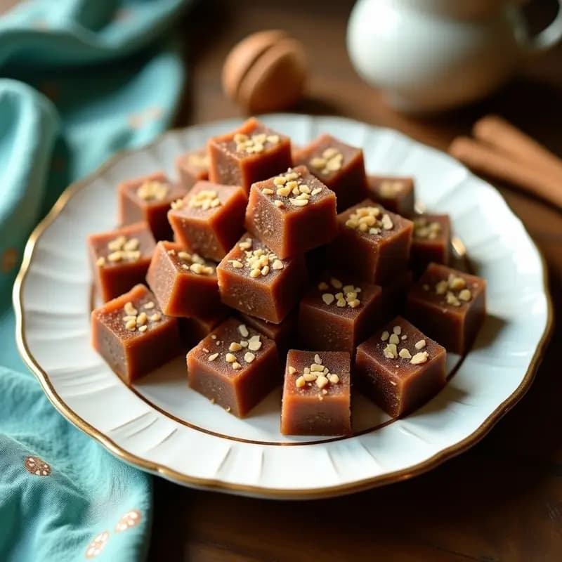 Lokum o Delicia Turca de Dátiles: Postre Sin Azúcar con Nuez y Canoela