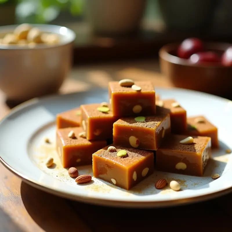 Lokum de Frutos Secos y Dátiles: Postre Turco Vegano y Energético