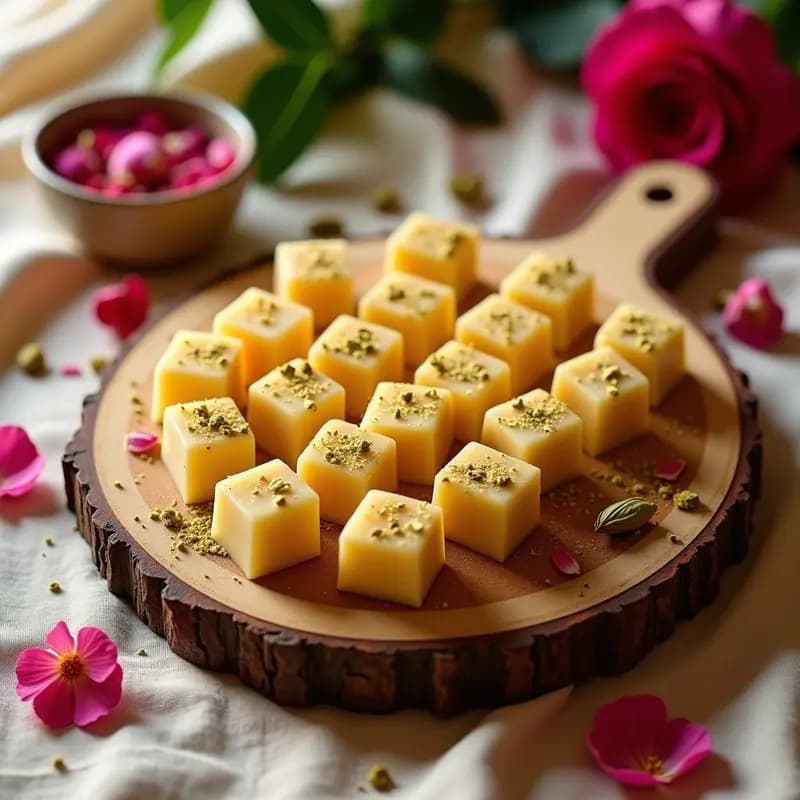 Lokum de Rosa y Agua de Azahar: Delicia Turca Sin Gelatina en 4 Ingredientes