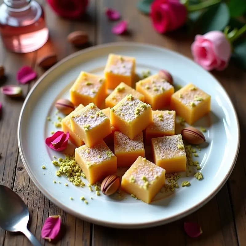 Lokum Turco de Rosa y Pistachos: Dulces Tradicionales Sin Gluten y Veganos
