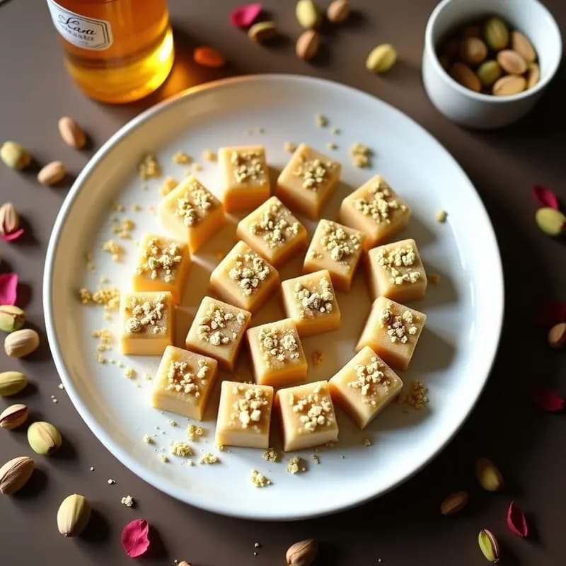 Lokum Turco Casero con Pistachos y Agua de Azahar: Dulce Tradicional en 30 Minutos
