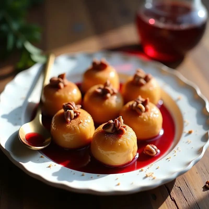 Lokuma Turca de Dátiles y Nueces: Postre Árabe con Sirope de Granadina