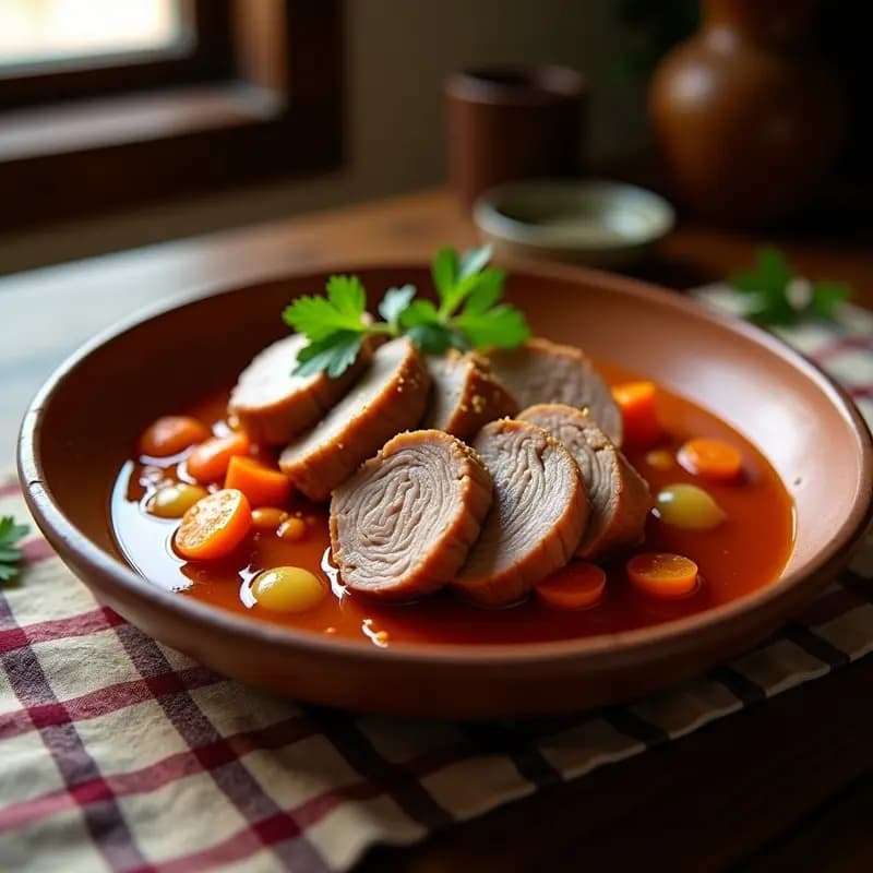 Lomo de Cerdo en Manteca Colorá: Receta Andaluza en Olla Lenta