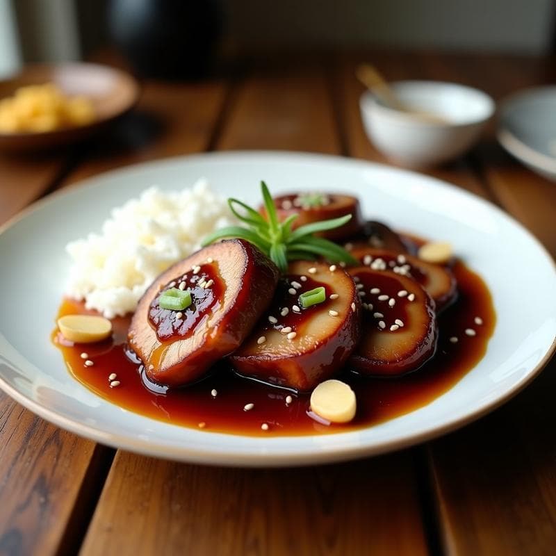 Lomo de Cerdo con Salsa de Ciruela y Jengibre: Receta China en Thermomix en 25 Minutos