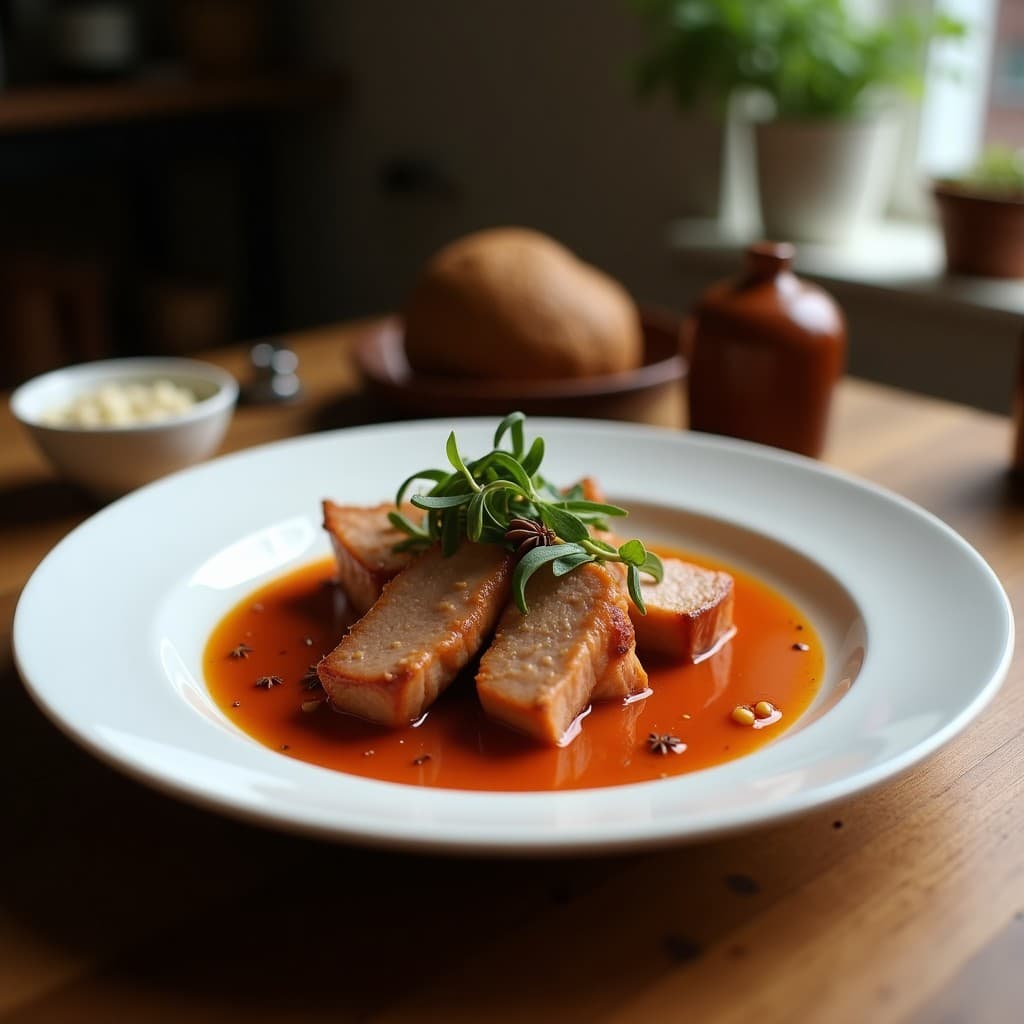 Lomo de Cerdo Adobado en Salsa de Tamarindo y Anís Estrellado: Receta Filipina en Olla Exprés