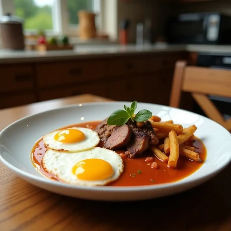 Lomo a lo Pobre con Palta y Huevos Fritos: Receta Chilena Tradicional en 30 Minutos