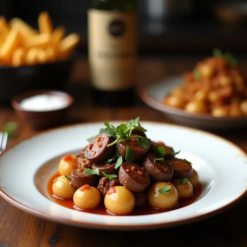 Lomo Saltado con Espinacas y Hongos Shitake: Versión Vegana del Clásico Peruano