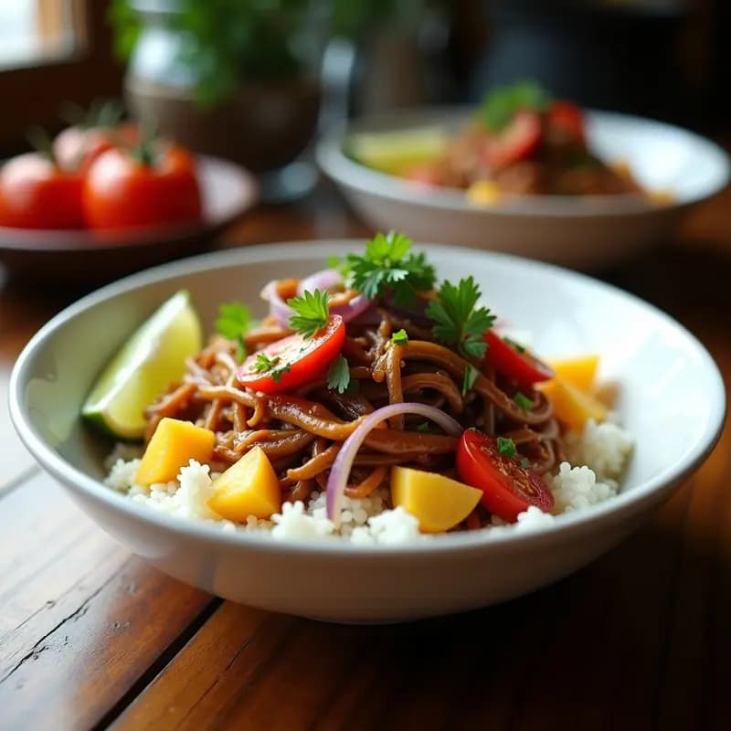 Lomo Saltado de Jackfruit: Receta Peruana Vegana con Sabores Tradicionales