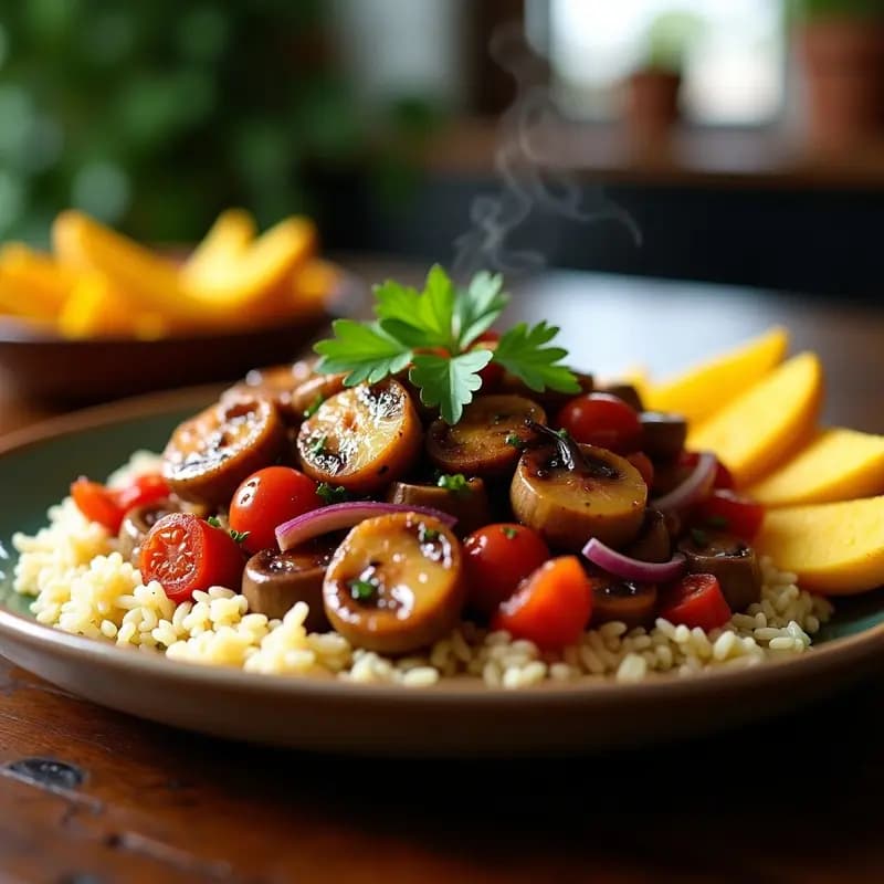 Lomo Saltado de Portobello y Tomate: Receta Peruana Vegana con Toque Umami