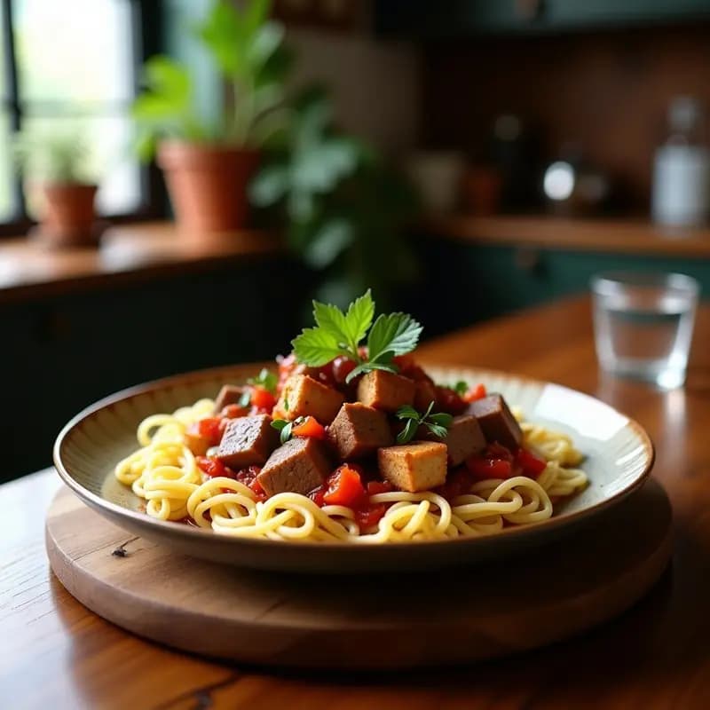 Lomo Saltado con Tofu y Salsa de Ostras Vegana: Receta Peruana-China Sin Carne