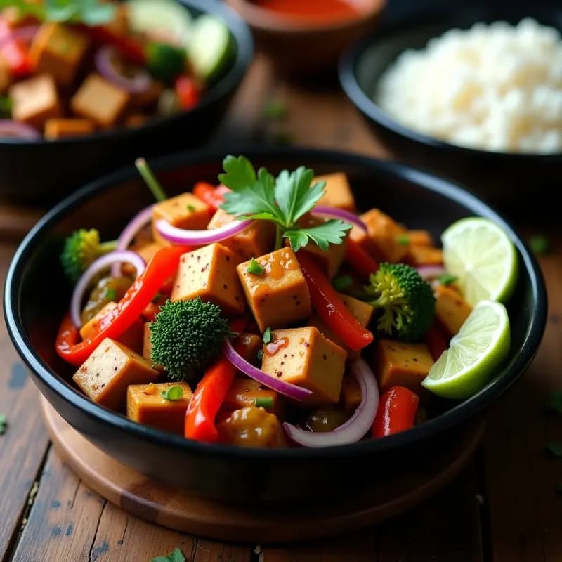 Lomo Saltado con Tofu y Verduras Salteadas: Versión Vegana de la Receta Peruano-China