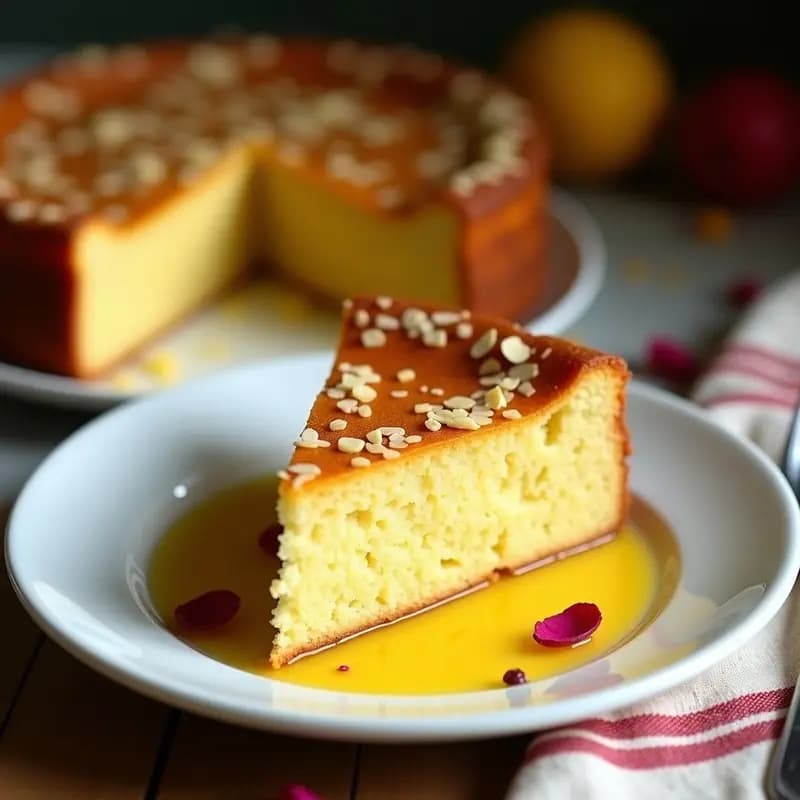 Lucciola de Limón y Azafrán con Base de Almendra: Postre Siciliano Sin Gluten y Sin Lactosa