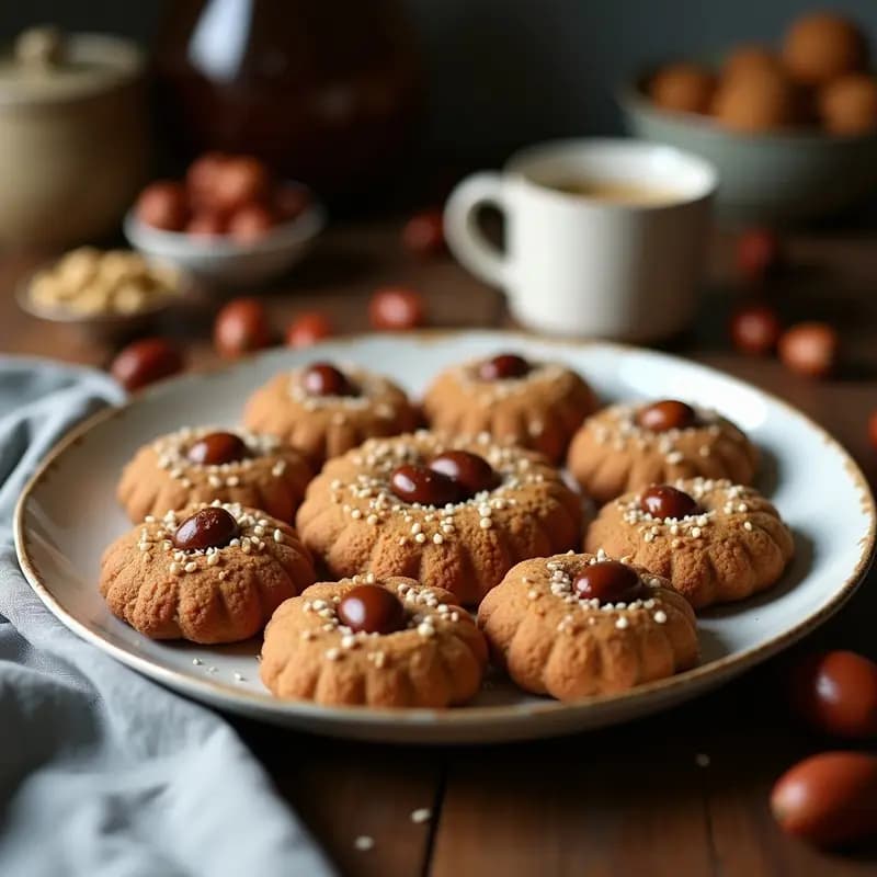 Maamoul de Dátiles y Nueces: Galletas Árabes Sin Harina en Semana Santa