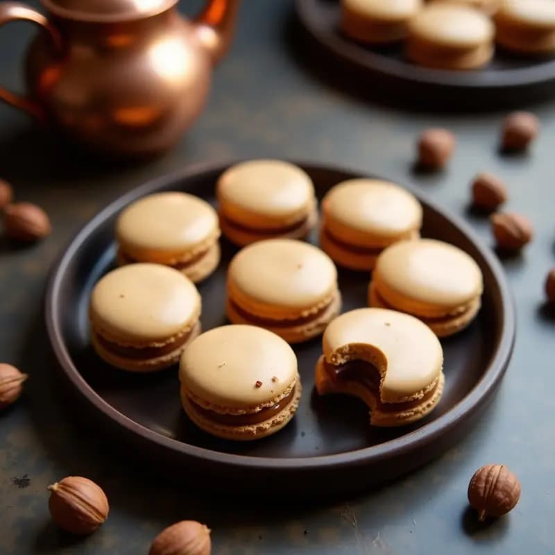 Macarons de Café y Nueces: Postre Francés Sin Gluten y con Toque Crujiente