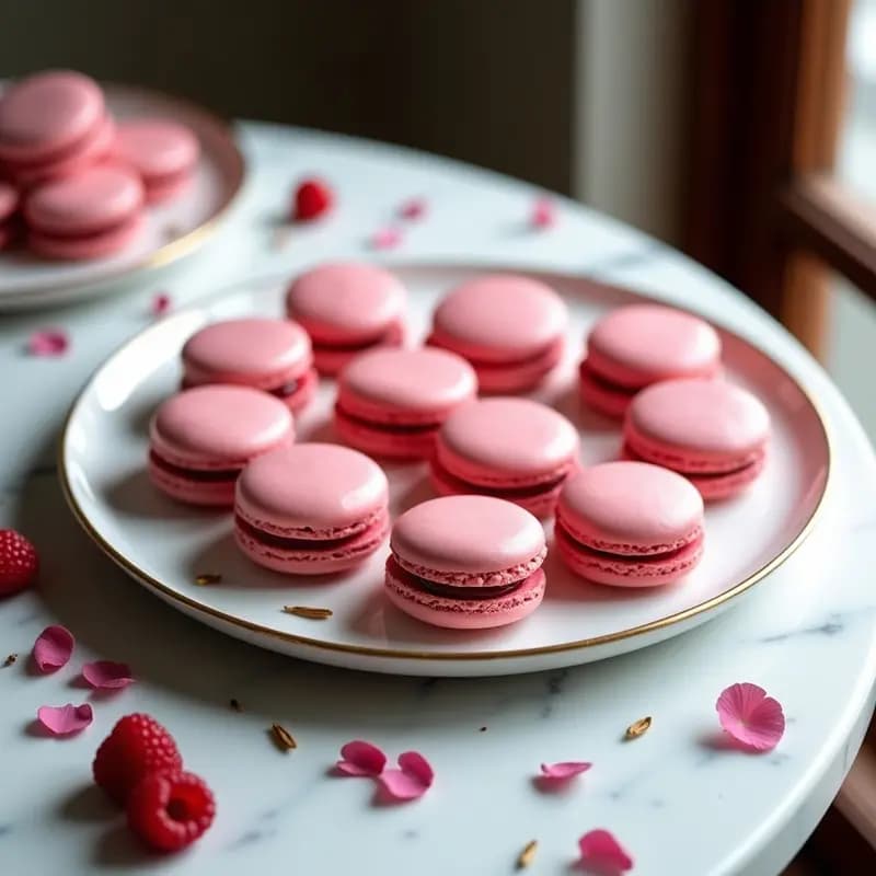 Macarons Franceses de Frambuesa: Galletas Delicadas y Coloridas en 5 Pasos