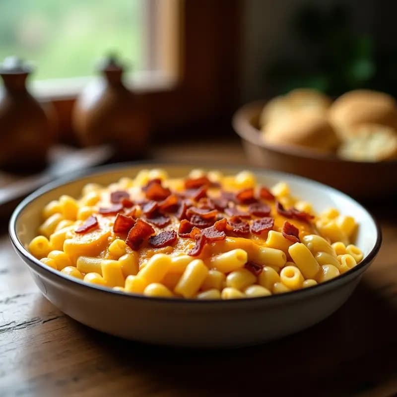 Macarrones con 4 Quesos y Tocino Crujiente: Pasta Reconfortante al Máximo Nivel