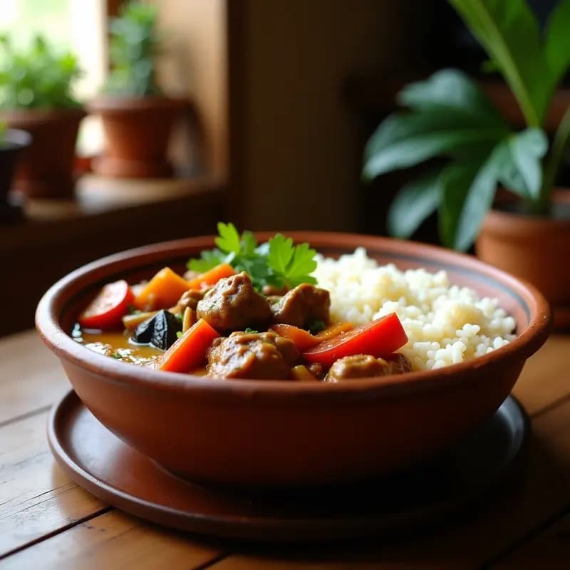 Mafé Senegalés con Carne de Cordero y Mantequilla de Maní: Receta Africana en Olla a Presión