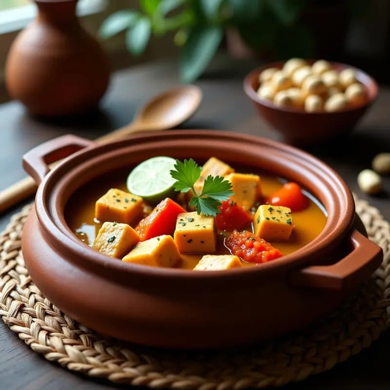 Mafé Estofado de Tofu y Maní: Receta Africana Vegana y Energética