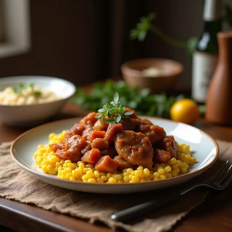 Mâfuheh de Cordero con Bulghur: Plato Iraquí Tradicional en una Sola Olla