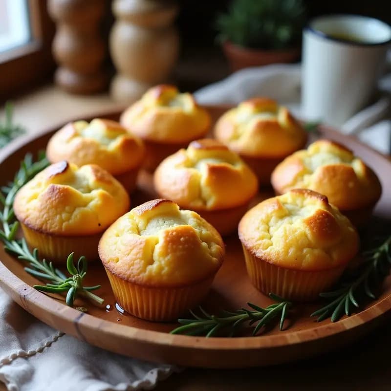 Magdalenas de aceite de oliva y romero: Desayuno andaluz esponjoso y saludable