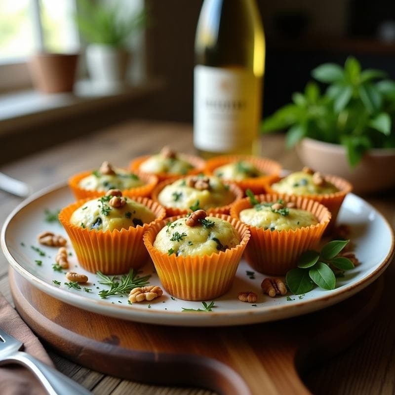 Magdalenas de Calabacín y Queso Azul: Receta Salada en Airfryer con Toque Francés