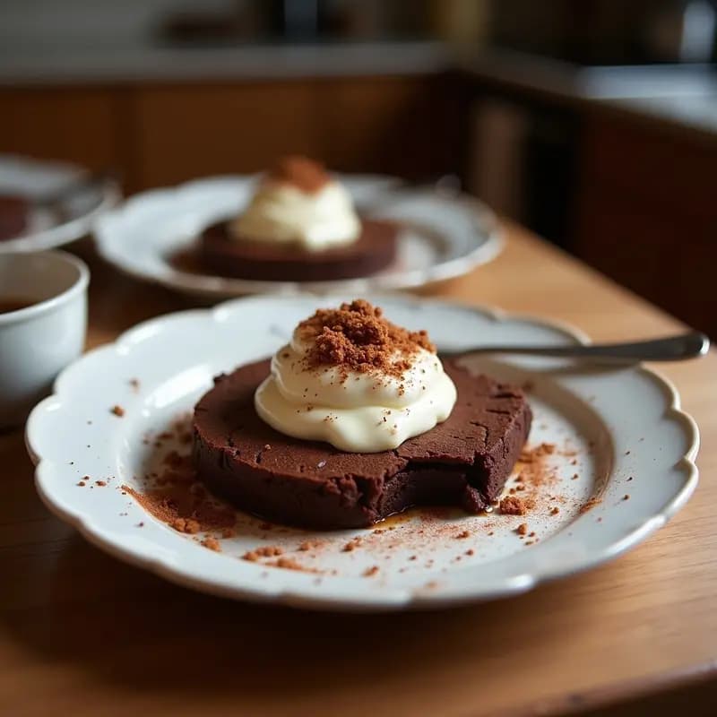 Magdalenas de Chocolate con Trozos de Brownies y Glaseado de Queso Crema: Desayuno Ultra-Dulce