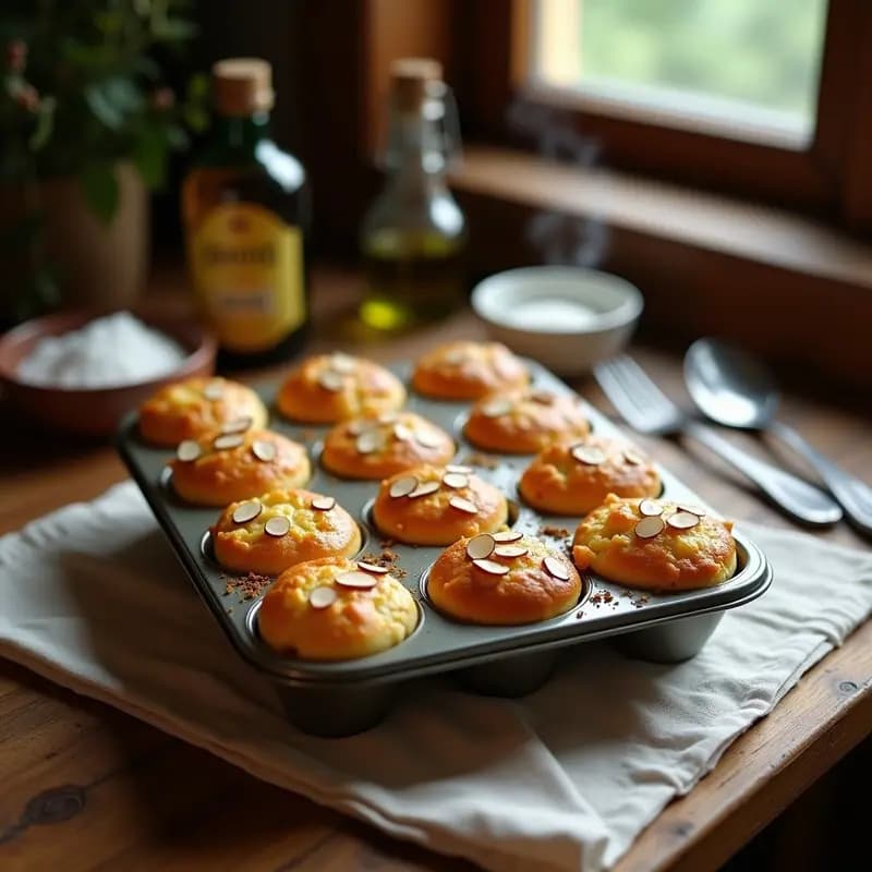 Magdalenas Esponjosas de Aceite de Oliva: Desayuno Tradicional Sin Mantequilla