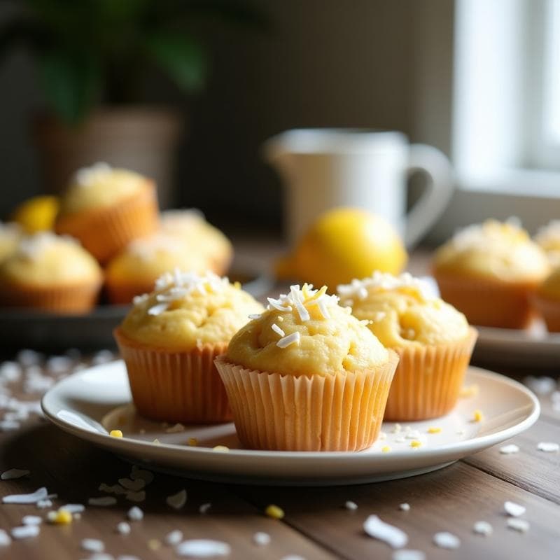 Magdalenas de Harina de Coco y Limón: Desayuno Keto Sin Gluten y Sin Lactosa