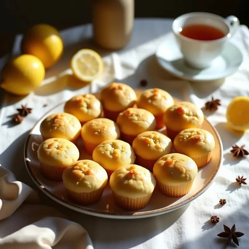 Magdalenas de Lactancia con Anís y Limón: Receta Tradicional para Desayunos