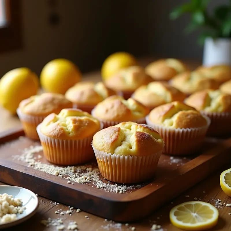 Magdalenas de Limón y Almendra: Receta Esponjosa y Sin Lactosa