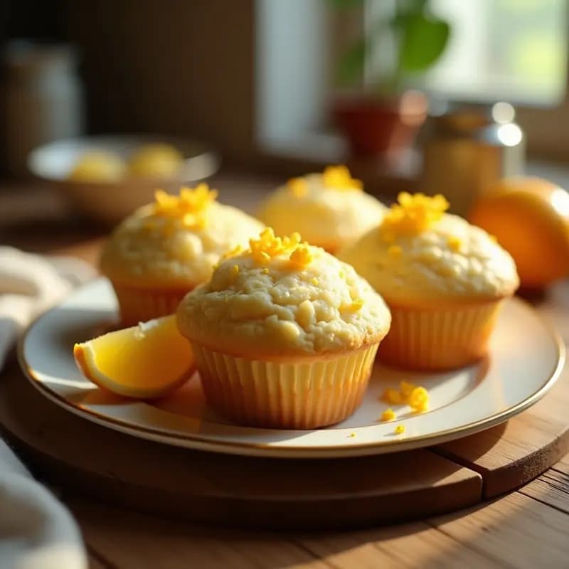 Magdalenas de Limón y Ralladura de Naranja: Desayuno Esponjoso y Aromático