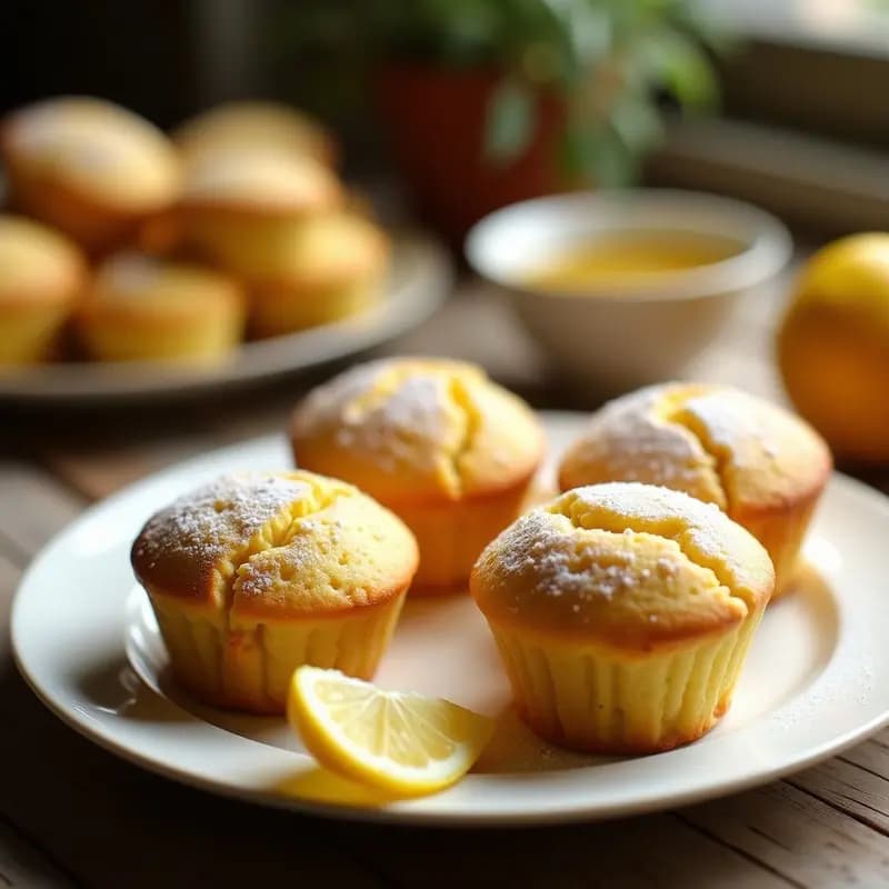 Magdalenas de Miel y Limón con Almidón de Maíz: Desayuno Sin Gluten y Esponjoso
