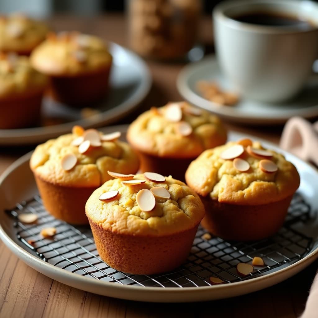 Magdalenas de Harina de Teff y Cardamomo: Desayuno Sin Gluten y Sin Azúcar
