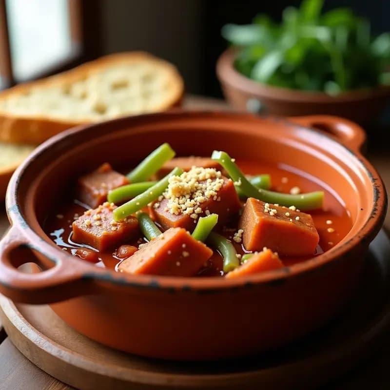 Magras con Tomate: Receta Tradicional Murciana en Cazuela