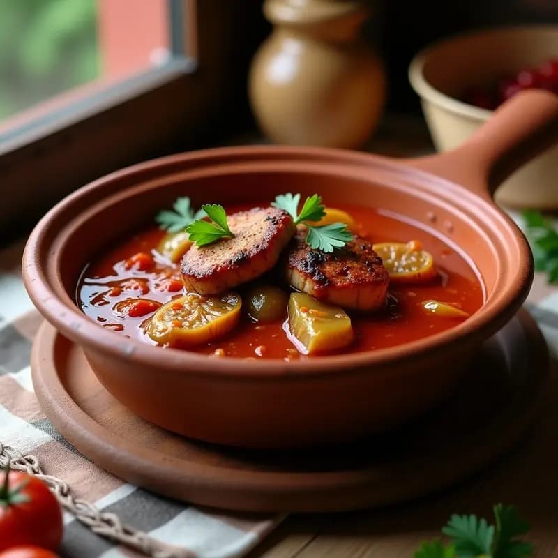 Magras con Tomate: Receta Sevillana de Carne Adobada y Jugosa