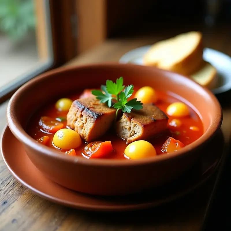 Magro de Cerdo con Tomate y Patatas: Receta de Cocina de Aprovecho