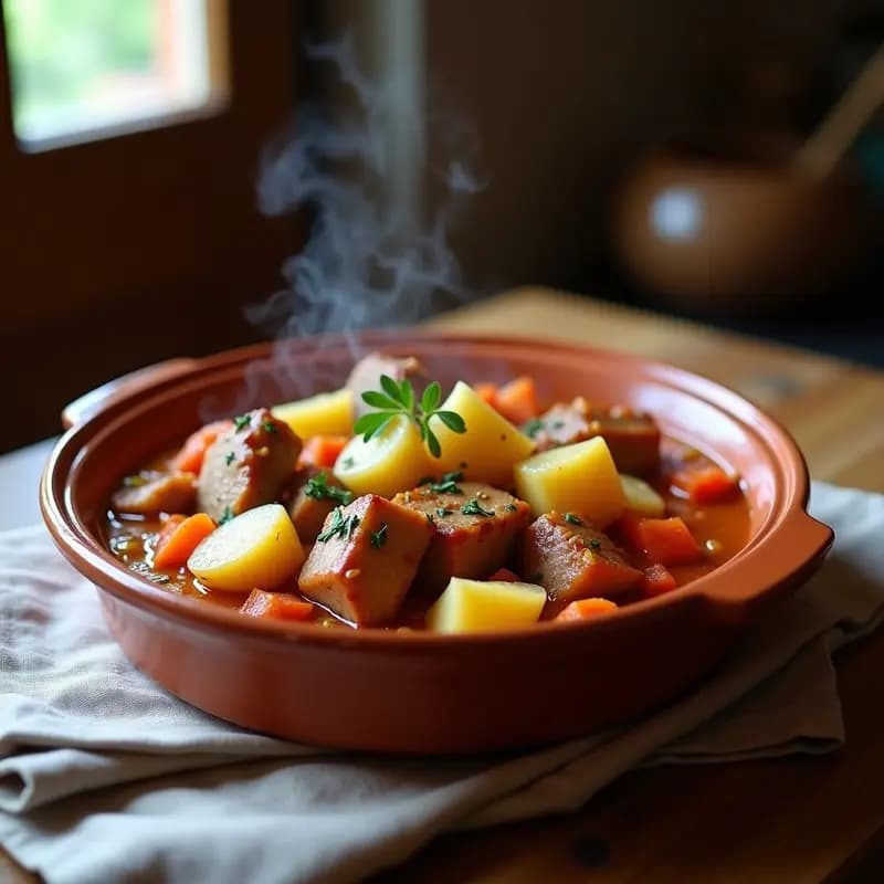 Magro con Tomate y Patatas: Estofado Andaluz de toda la Vida
