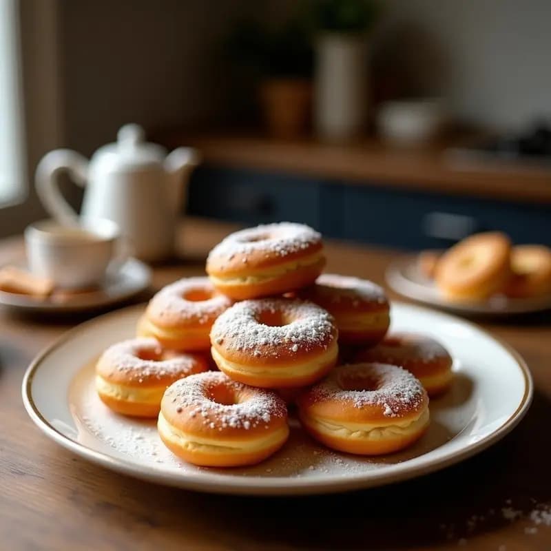 Mahamri con Cardamomo y Azúcar de Coco: Donuts Africanos Veganos y Esponjosos