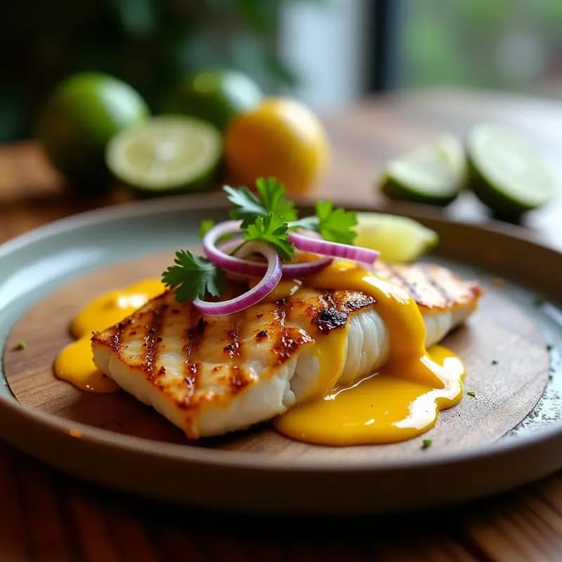 Mahi Mahi a la Plancha con Salsa de Maracuyá: Receta Peruana Alta en Omega-3 y Rápida