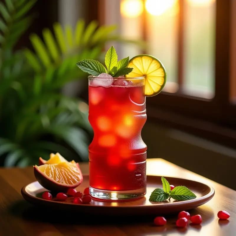 Mai Tai: Cóctel Tiki con Ron, Zumo de Piña y Granada