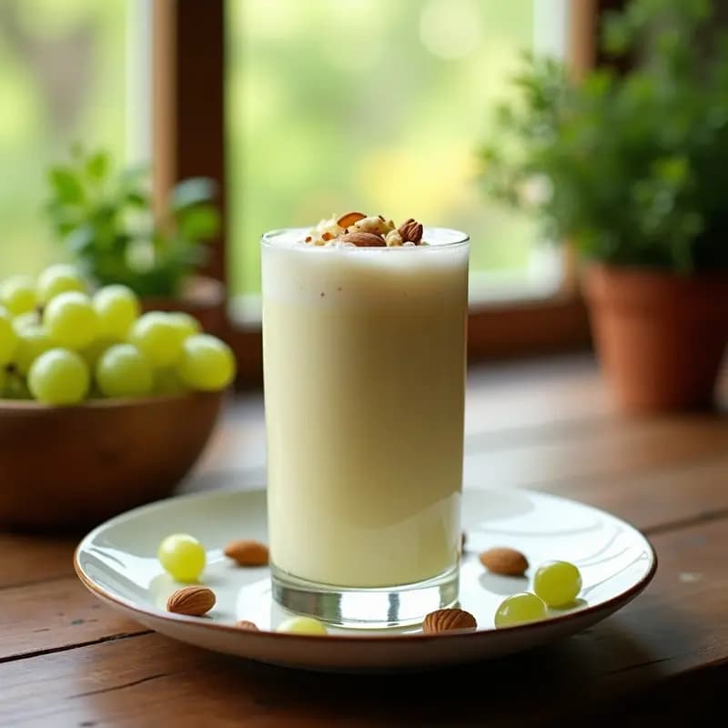 Majo Blanco con Almendras y Uvas: Bebida Tradicional de la Huerta Murciana
