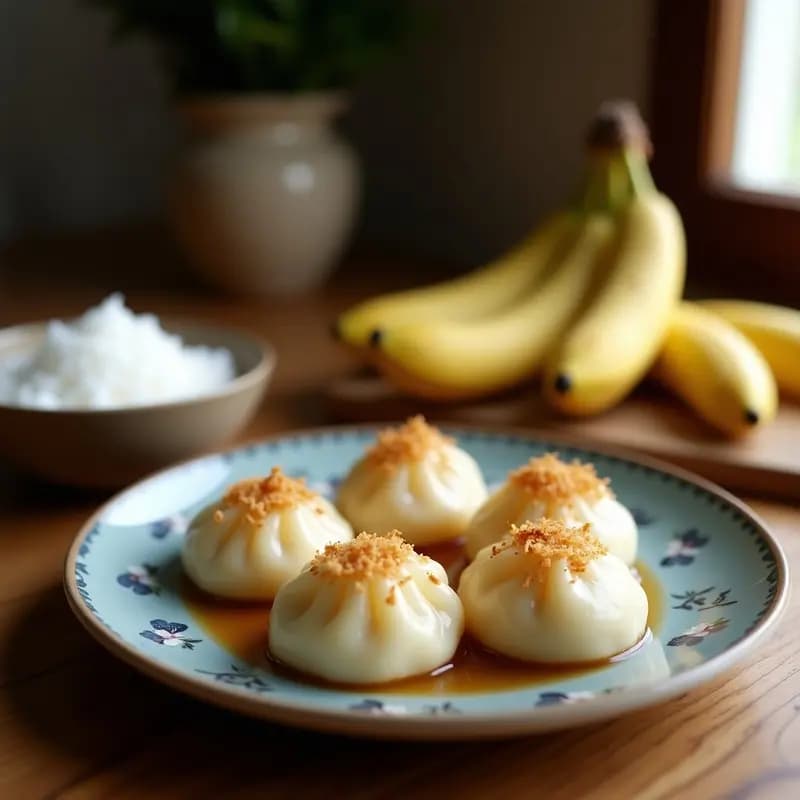 Mak loans de Plátano y Coco: Postre Tailandés Vegano y Sin Gluten en 10 Minutos